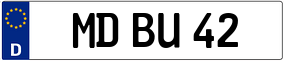 Truck License Plate